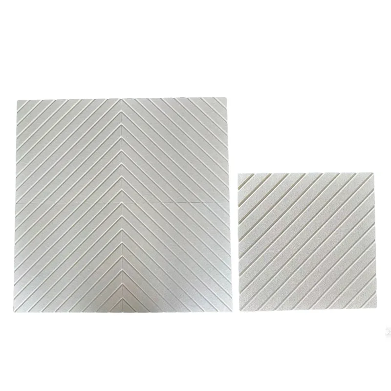 Beež V-kanaliga PET-vildist akustiline paneel