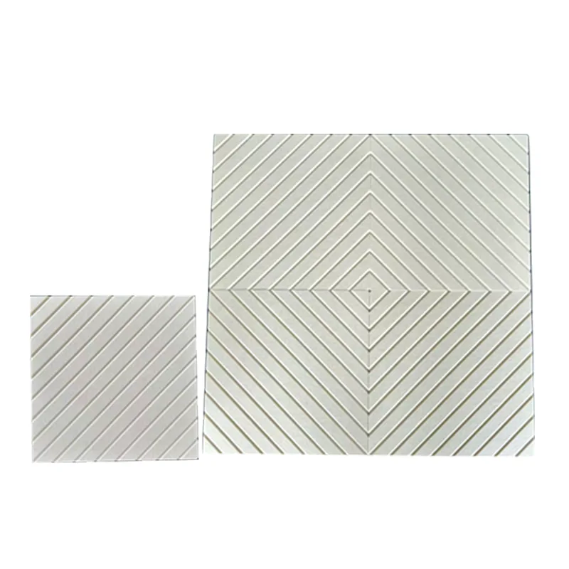 Beež V-kujuline PET-vildist akustiline paneel